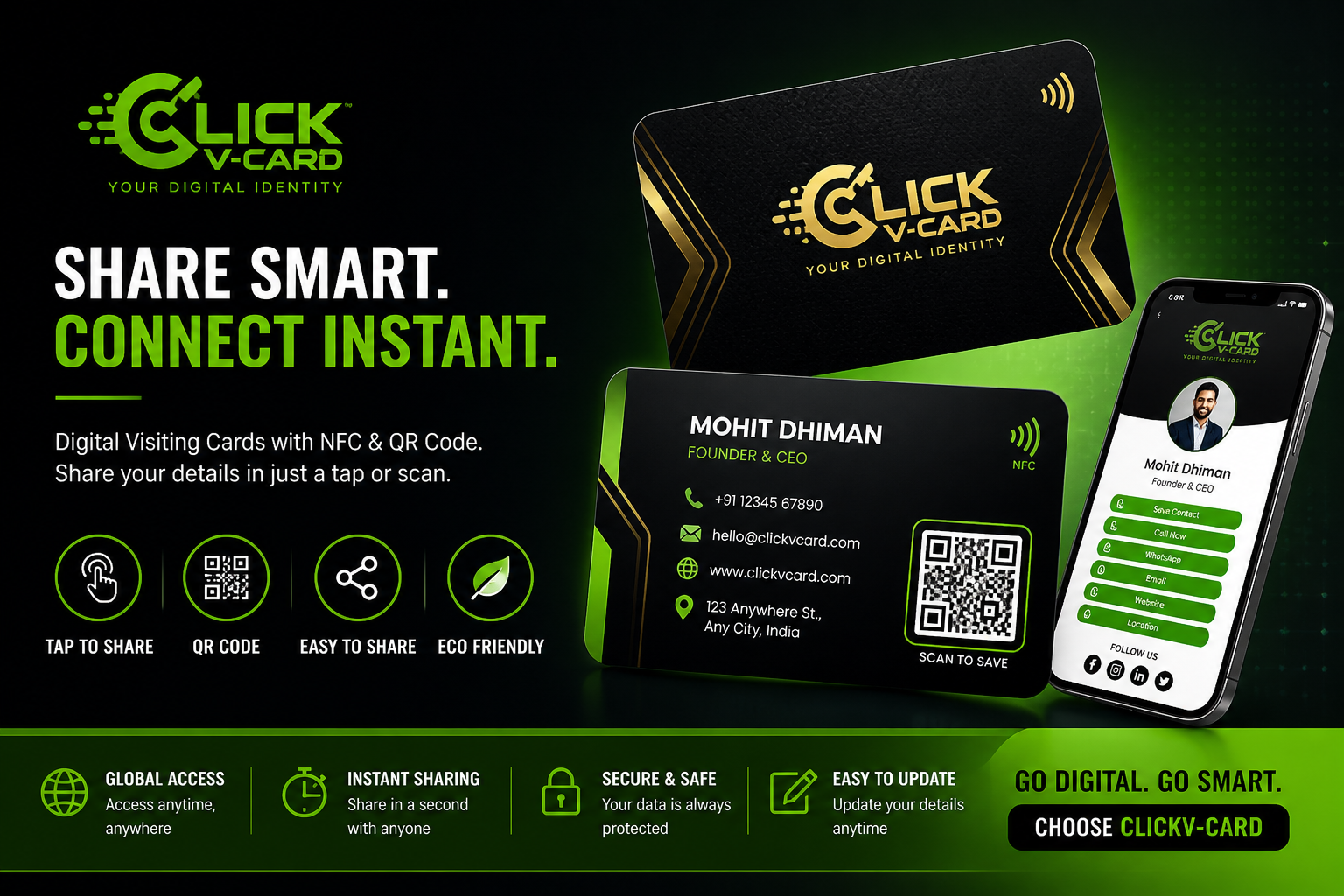 NFC Business Card India - ClickVCard